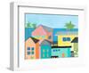 Beachfront Property One-Jan Weiss-Framed Art Print