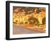 Beachfront View at Dawn, Alassio, Riviera di Ponente, Liguria, Italy-Walter Bibikow-Framed Photographic Print