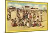 Beachgoers at Wildwood-by-the-Sea, New Jersey-null-Mounted Art Print