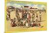 Beachgoers at Wildwood-by-the-Sea, New Jersey-null-Mounted Premium Giclee Print