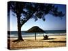 Beachgoers Relaxing at Veradero Beach in Cuba-Eliot Elisofon-Stretched Canvas