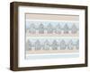 Beachhuts (Variant 1)-Peter Adderley-Framed Art Print