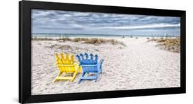 Beaching It-Mary Lou Johnson-Framed Art Print