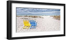 Beaching It-Mary Lou Johnson-Framed Giclee Print