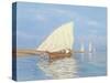 Beaching the Dhow-Edward Dawson-Stretched Canvas