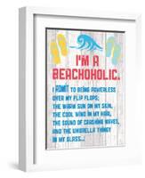 Beachoholic 4-Melody Hogan-Framed Art Print