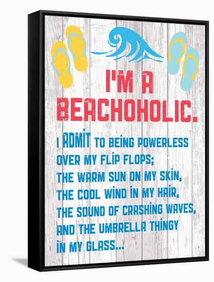 Beachoholic 4-Melody Hogan-Framed Stretched Canvas