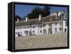 Beachside Cottages Along the Promenade, Lyme Regis, Dorset, England, United Kingdom, Europe-James Emmerson-Framed Stretched Canvas