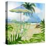 Beachside Dining 1-Mary Escobedo-Stretched Canvas