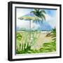 Beachside Dining 1-Mary Escobedo-Framed Art Print