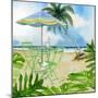 Beachside Dining 1-Mary Escobedo-Mounted Art Print