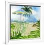 Beachside Dining 1-Mary Escobedo-Framed Art Print