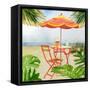 Beachside Dining 2-Mary Escobedo-Framed Stretched Canvas