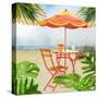 Beachside Dining 2-Mary Escobedo-Stretched Canvas