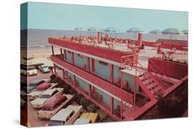 Beachside Motel-null-Stretched Canvas