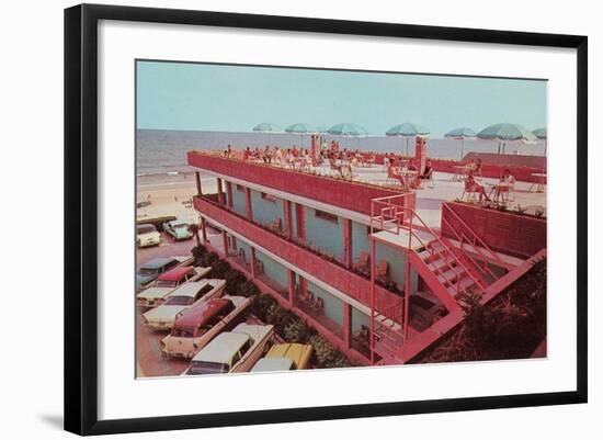 Beachside Motel-null-Framed Art Print