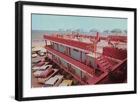 Beachside Motel-null-Framed Art Print