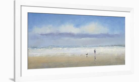 Beachside Stroll-Michael J^ Sanders-Framed Art Print