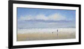 Beachside Stroll-Michael J^ Sanders-Framed Art Print