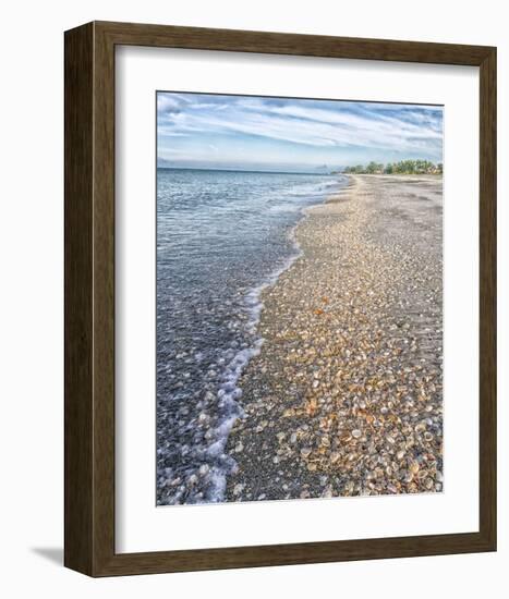 Beachwalk-Mary Lou Johnson-Framed Art Print