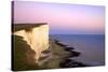 Beachy Head and Beachy Head Lighthouse at Sunset, East Sussex, England, United Kingdom, Europe-Neil Farrin-Stretched Canvas