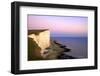 Beachy Head and Beachy Head Lighthouse at Sunset, East Sussex, England, United Kingdom, Europe-Neil Farrin-Framed Photographic Print