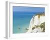 Beachy Head and Lighthouse on Chalk Cliffs, East Sussex, England, UK, Europe-John Miller-Framed Photographic Print