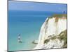 Beachy Head and Lighthouse on Chalk Cliffs, East Sussex, England, UK, Europe-John Miller-Mounted Photographic Print