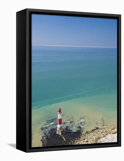 Beachy Head Lighthouse, East Sussex, English Channel, England, United Kingdom, Europe-Neale Clarke-Framed Stretched Canvas