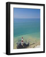 Beachy Head Lighthouse, East Sussex, English Channel, England, United Kingdom, Europe-Neale Clarke-Framed Photographic Print