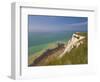 Beachy Head Lighthouse, White Chalk Cliffs, Poppies and English Channel, East Sussex, England, Uk-Neale Clarke-Framed Photographic Print