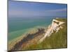 Beachy Head Lighthouse, White Chalk Cliffs, Poppies and English Channel, East Sussex, England, Uk-Neale Clarke-Mounted Photographic Print