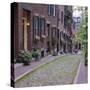 Beacon Hill, Acorn Street, Boston, Massachusetts, New England, USA-Roy Rainford-Stretched Canvas