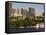 Beacon Hill and City Skyline Across the Charles River, Boston, Massachusetts, USA-Amanda Hall-Framed Stretched Canvas