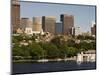 Beacon Hill and City Skyline Across the Charles River, Boston, Massachusetts, USA-Amanda Hall-Mounted Photographic Print