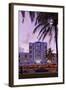 Beacon Hotel, Facade, Ocean Drive at Dusk, Miami South Beach, Art Deco District, Florida, Usa-Axel Schmies-Framed Photographic Print