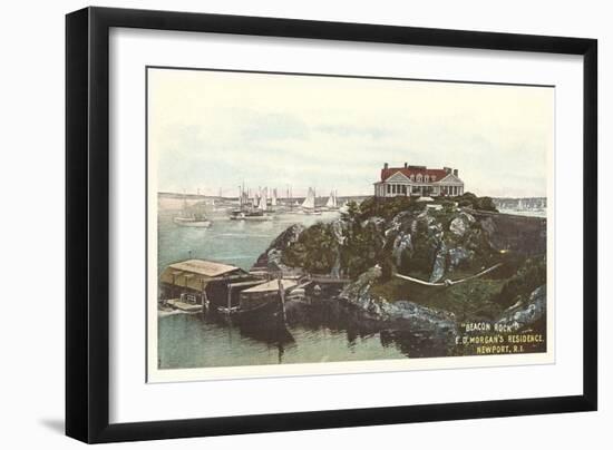 Beacon Rock, Morgan Residence, Newport, Rhode Island-null-Framed Art Print