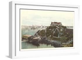 Beacon Rock, Morgan Residence, Newport, Rhode Island-null-Framed Art Print