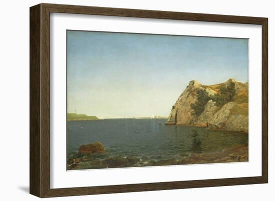 Beacon Rock, Newport Harbour, 1857-John Frederick Kensett-Framed Giclee Print