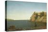 Beacon Rock, Newport Harbour, 1857-John Frederick Kensett-Stretched Canvas