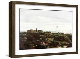 Beacon Rocks, Roker, Sunderland, 1885-John Smith-Framed Giclee Print