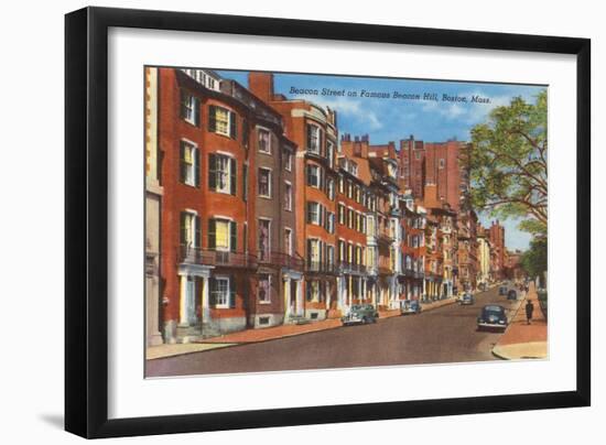 Beacon Street, Boston, Massachusetts-null-Framed Art Print