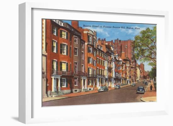 Beacon Street, Boston, Massachusetts-null-Framed Art Print