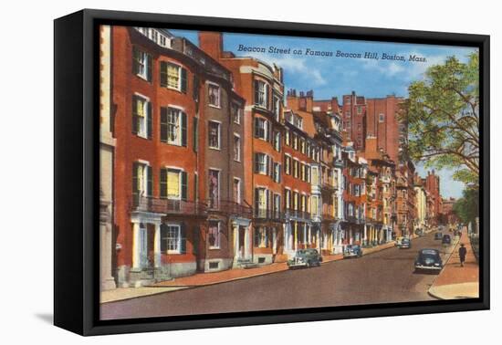 Beacon Street, Boston, Massachusetts-null-Framed Stretched Canvas
