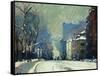 Beacon Street in Winter-Arthur Clifton Goodwin-Framed Stretched Canvas