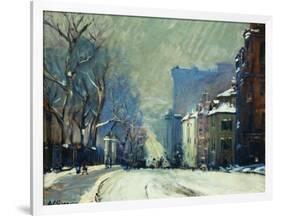 Beacon Street in Winter-Arthur Clifton Goodwin-Framed Giclee Print