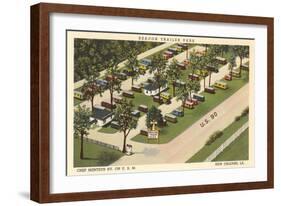 Beacon Trailer Park, New Orleans-null-Framed Art Print