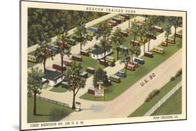 Beacon Trailer Park, New Orleans-null-Mounted Art Print