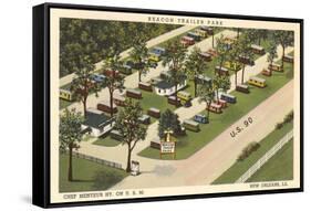 Beacon Trailer Park, New Orleans-null-Framed Stretched Canvas