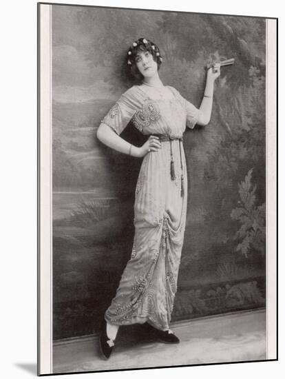 Beaded Evening Robe 1913-null-Mounted Photographic Print